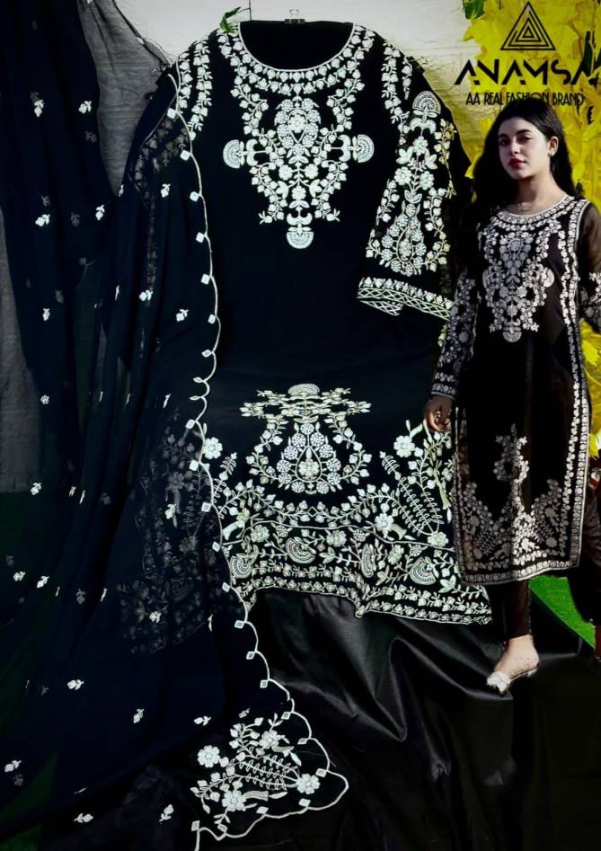 Anamsa 291 Embroidery Georgette Pakistani Suits Wholesale Price In Surat

